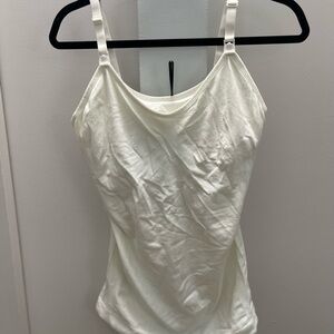 Women's White/Grey/Black/Teal Nursing Camisole Top